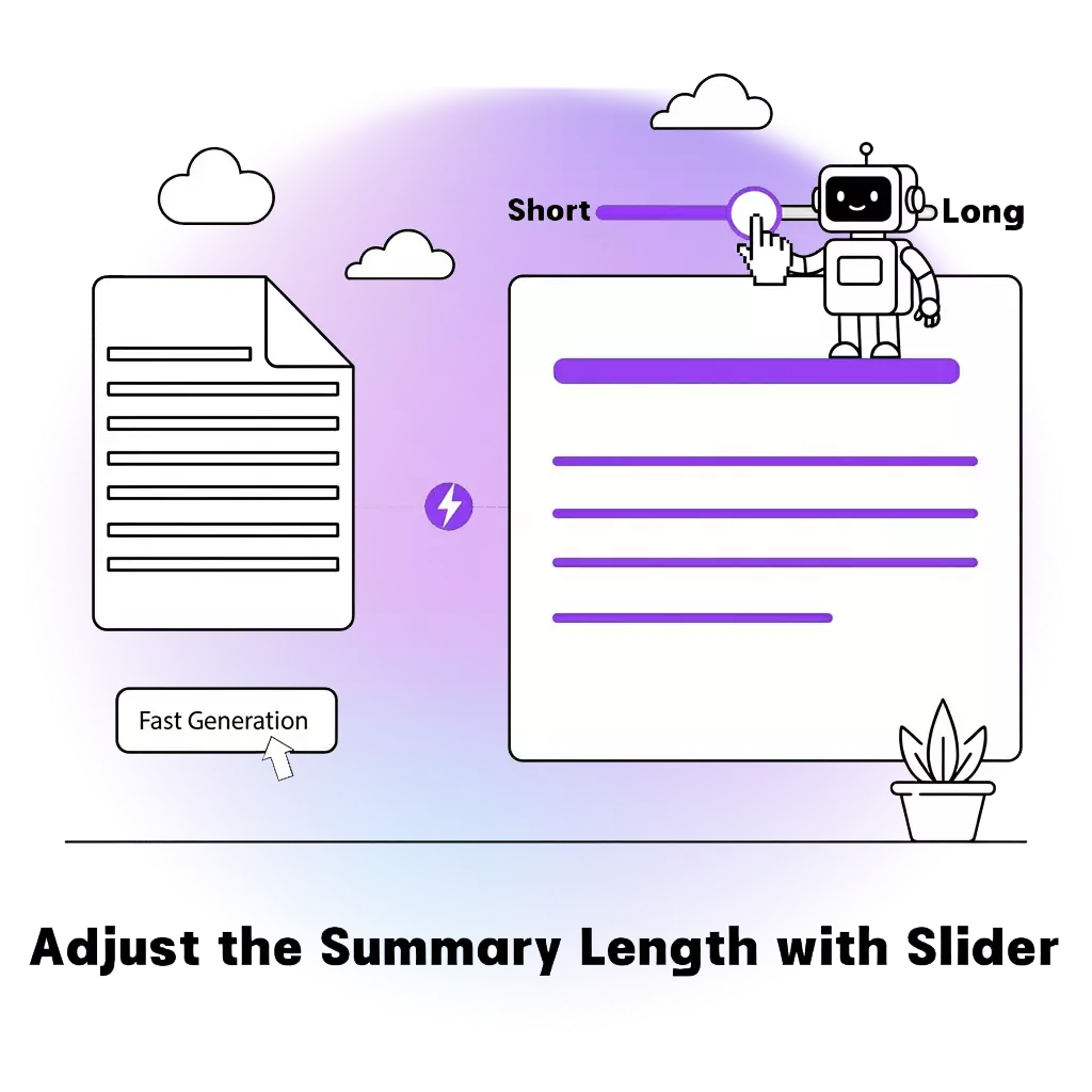 Customize the summary content of AI article summarizer
