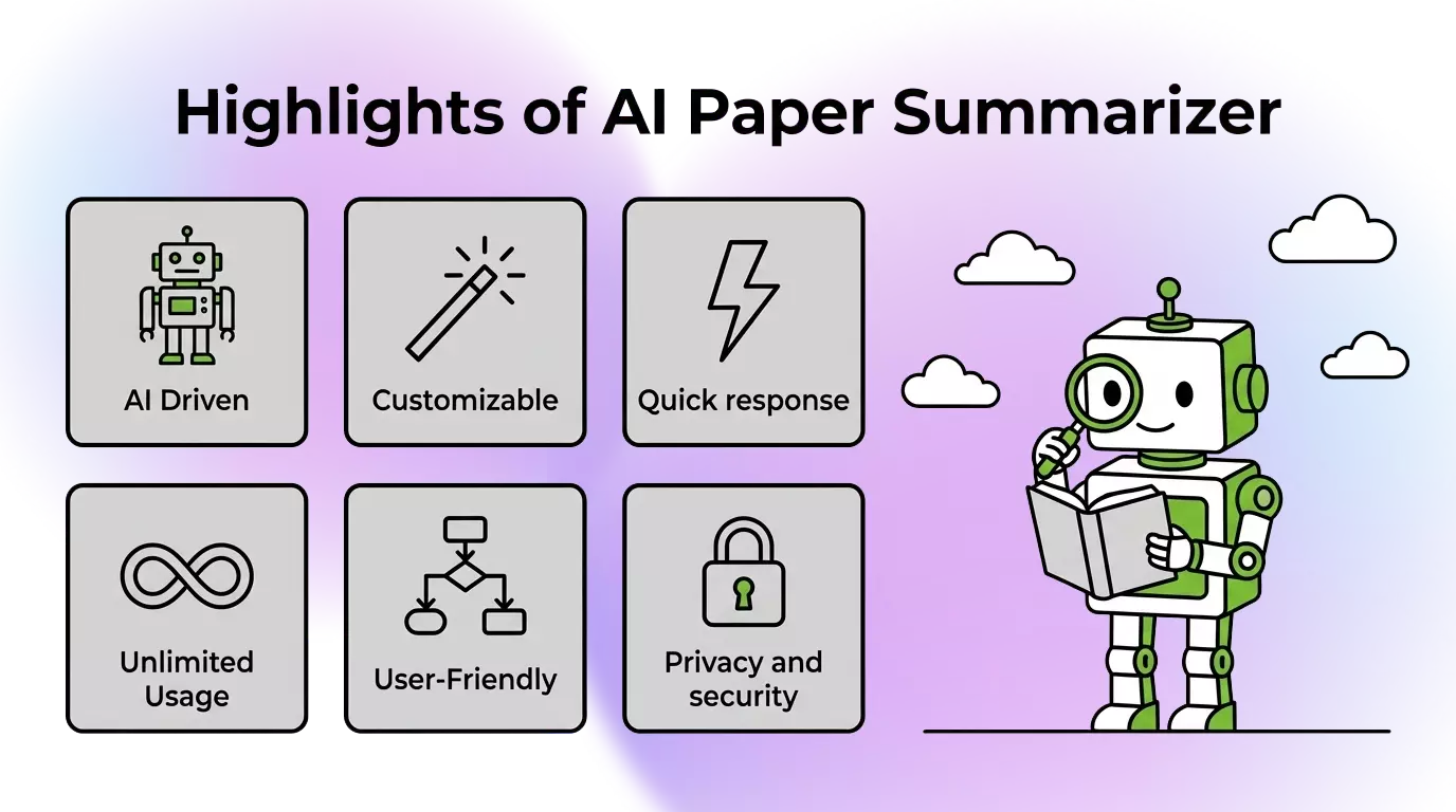 highlights of AI paper summarizer