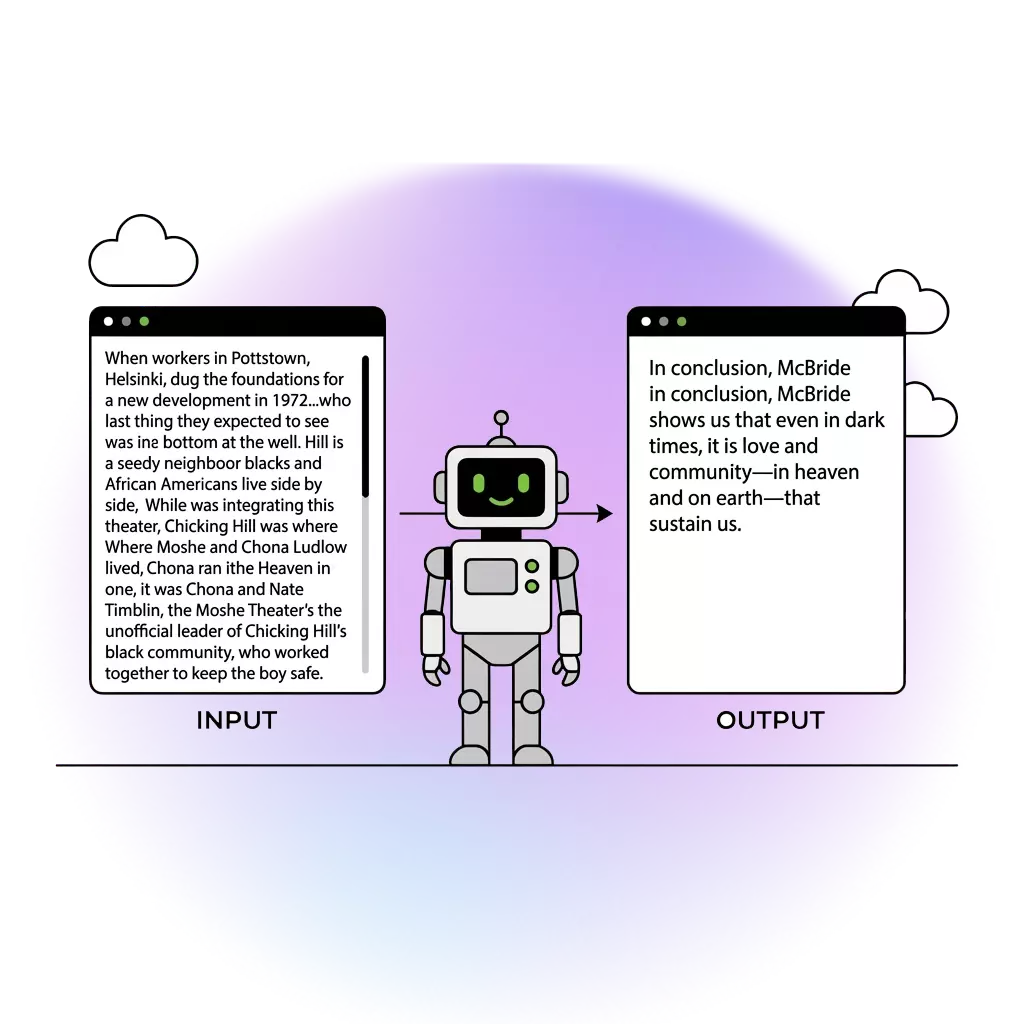 feature4: AI text summarizer